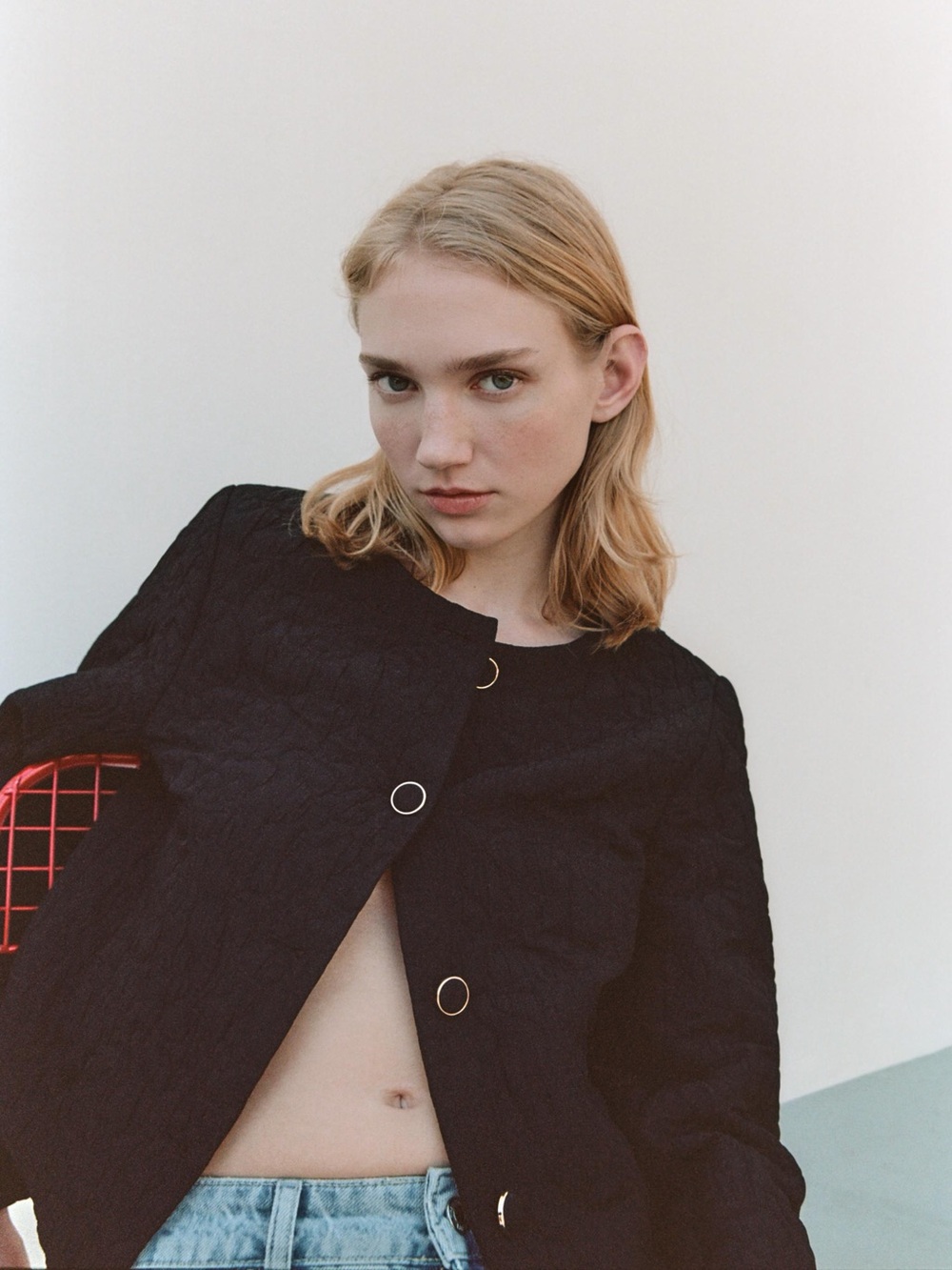 ZARA Black Quilted Jacket
